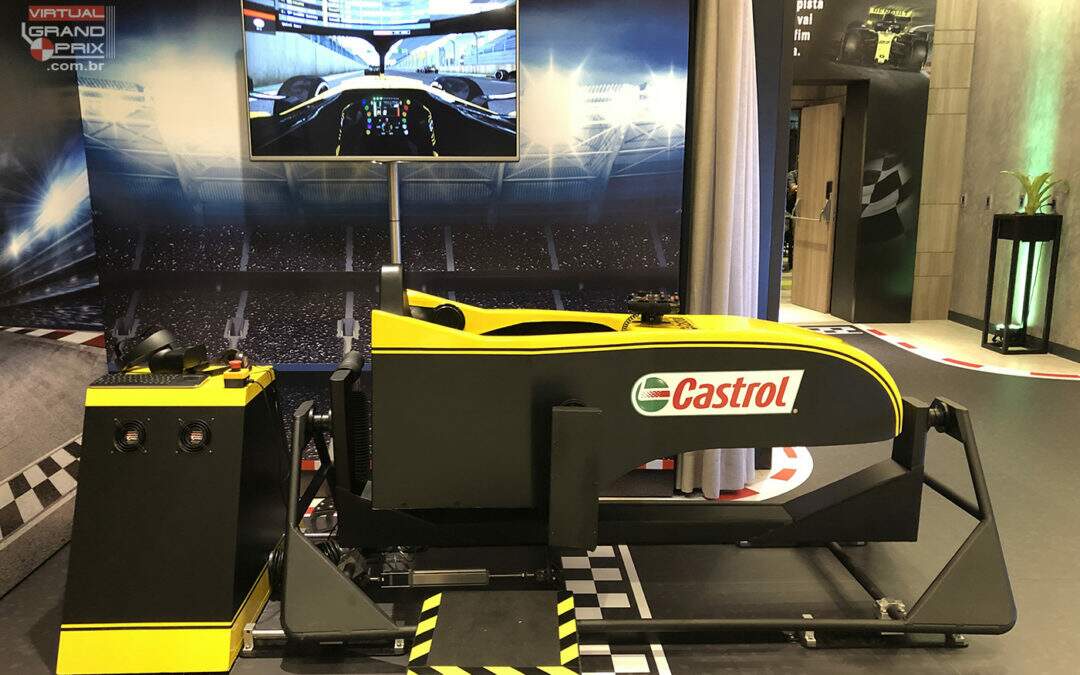 Simulador Cockpit F1 MOTION PRO VR Castrol @ Meeting Point Fórmula 1